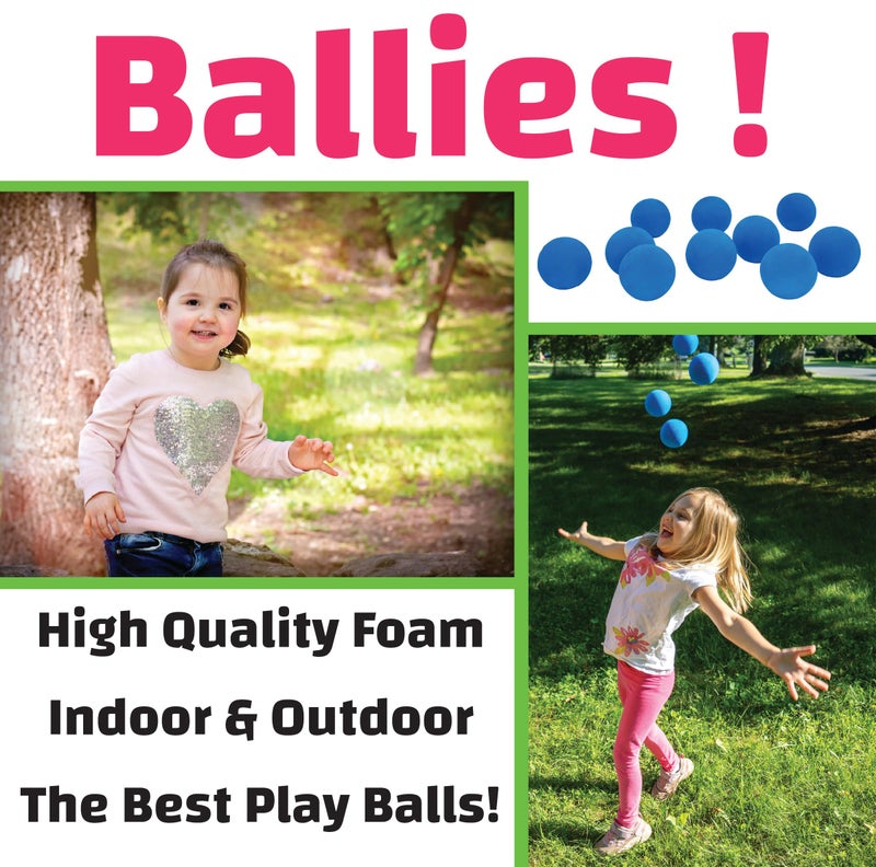 Johnny World Ballies - 10-Pack of The Best Soft Foam Play Balls for Kids - Indoor & Outdoor Bouncy Fun - Safe, Lightweight, Colorful Balls for Games, Learning & Play! - Image 2